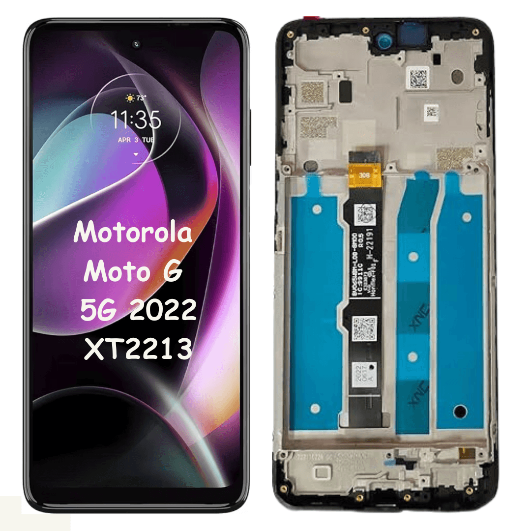 LCD Screen Display + Touch Digitizer Assembly With Frame For Motorola Moto G 5G 2022 XT2213-3 XT2213-1 XT2213-2 - Best Cell Phone Parts Distributor in Canada, Parts Source LCD Screen Display + Touch Digitizer Assembly With Frame For Motorola Moto G 5G 2022 XT2213-3 XT2213-1 XT2213-2 - Best Cell Phone Parts Distributor in Canada, Parts Source